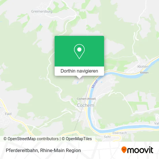 Pferdereitbahn Karte