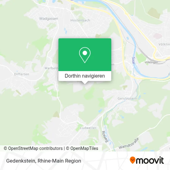 Gedenkstein Karte