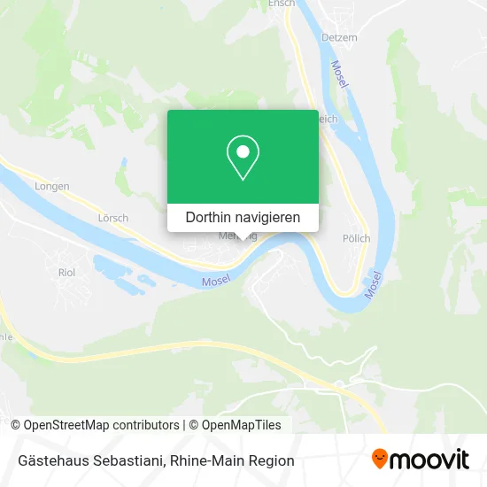 Gästehaus Sebastiani Karte