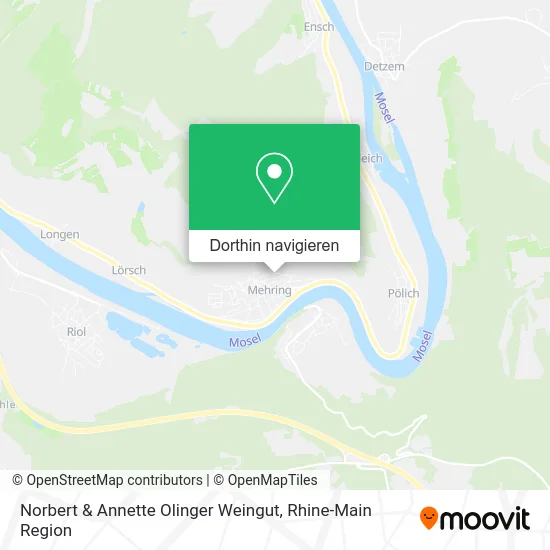 Norbert & Annette Olinger Weingut Karte