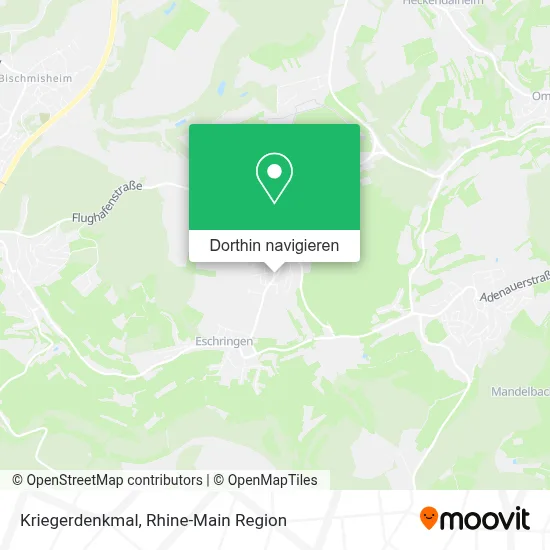 Kriegerdenkmal Karte