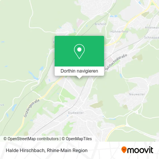 Halde Hirschbach Karte