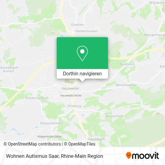 Wohnen Autismus Saar Karte