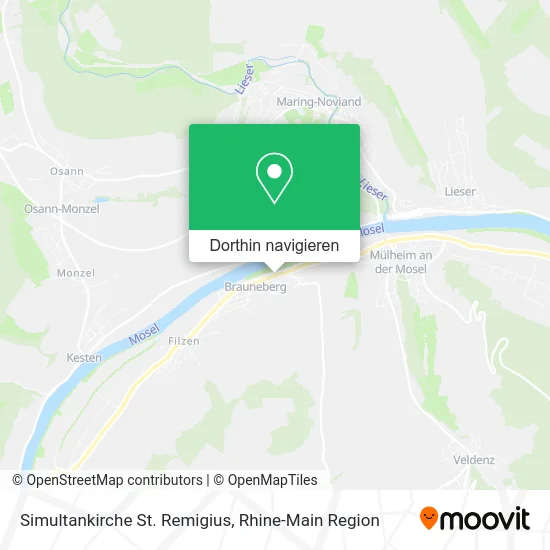 Simultankirche St. Remigius Karte