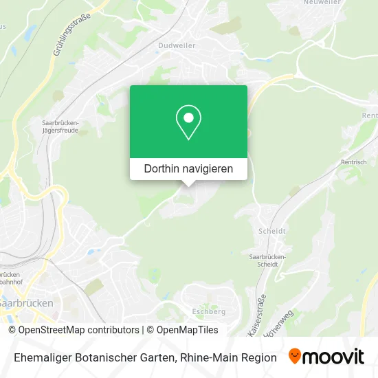 Ehemaliger Botanischer Garten Karte