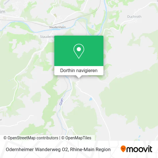 Odernheimer Wanderweg O2 Karte