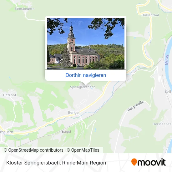Kloster Springiersbach Karte