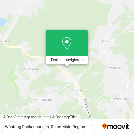 Wüstung Fockenhausen Karte