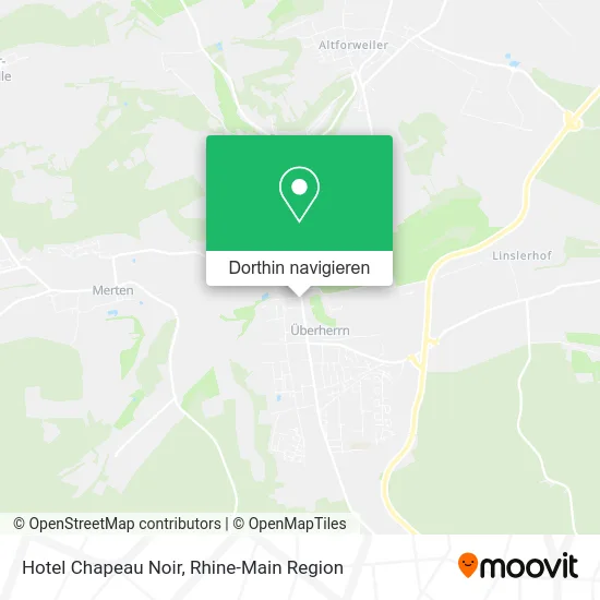 Hotel Chapeau Noir Karte