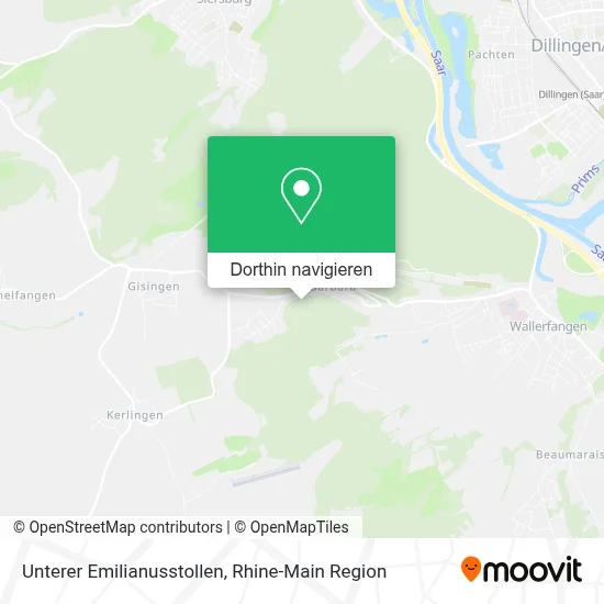 Unterer Emilianusstollen Karte