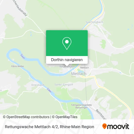 Rettungswache Mettlach 4/2 Karte