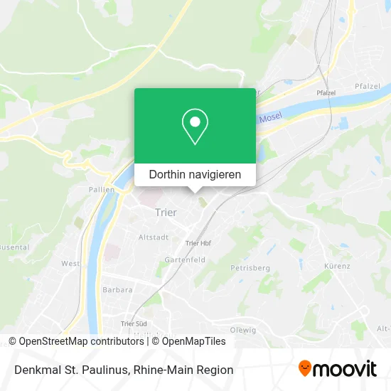 Denkmal St. Paulinus Karte