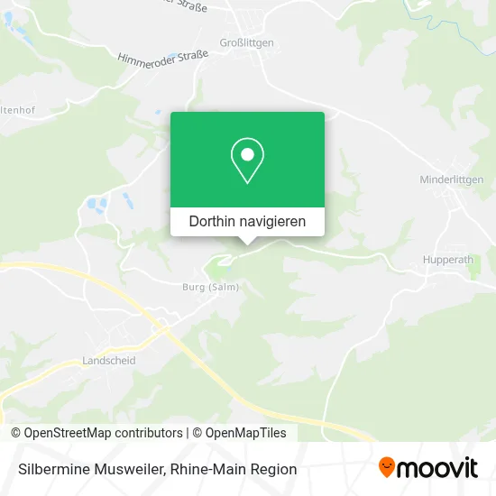 Silbermine Musweiler Karte