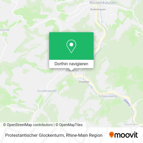 Protestantischer Glockenturm Karte