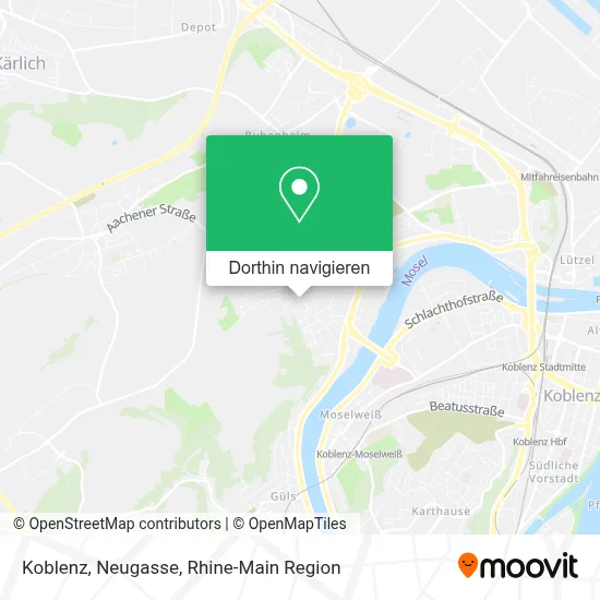 Koblenz, Neugasse Karte