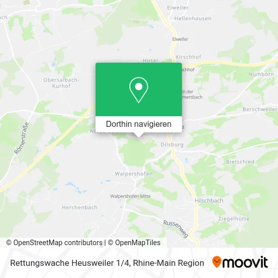 Rettungswache Heusweiler 1/4 Karte