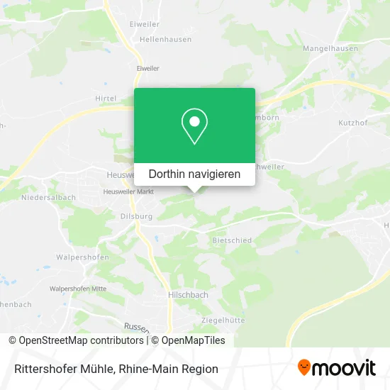 Rittershofer Mühle Karte