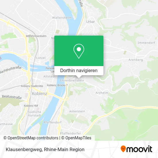 Klausenbergweg Karte