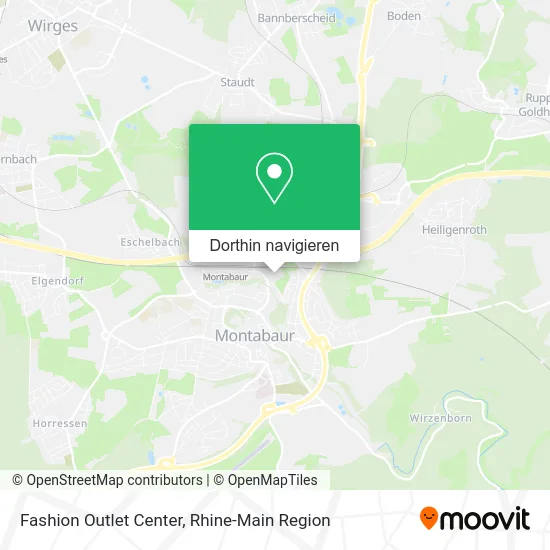 Fashion Outlet Center Karte