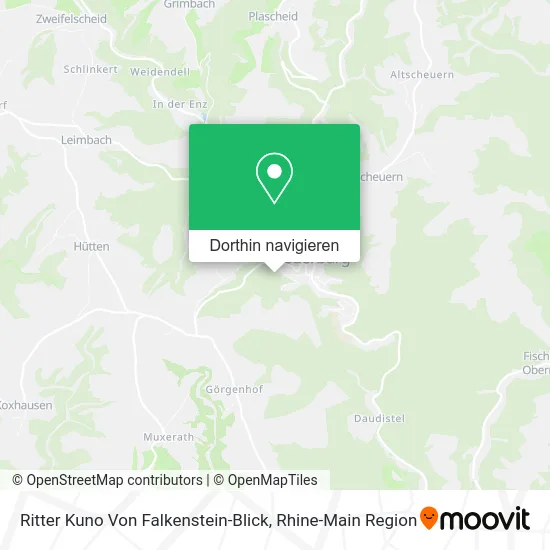 Ritter Kuno Von Falkenstein-Blick Karte
