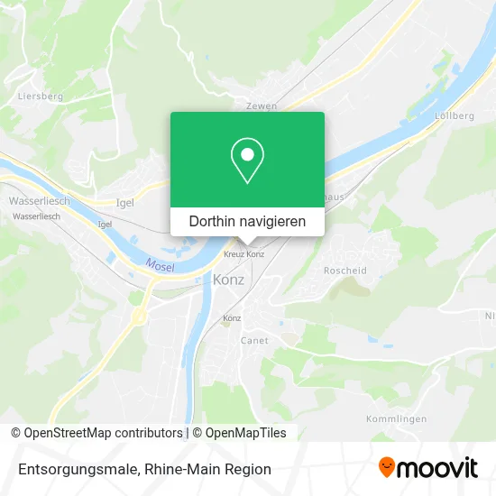 Entsorgungsmale Karte