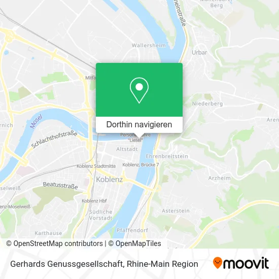 Gerhards Genussgesellschaft Karte