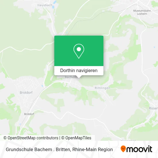 Grundschule Bachem . Britten Karte