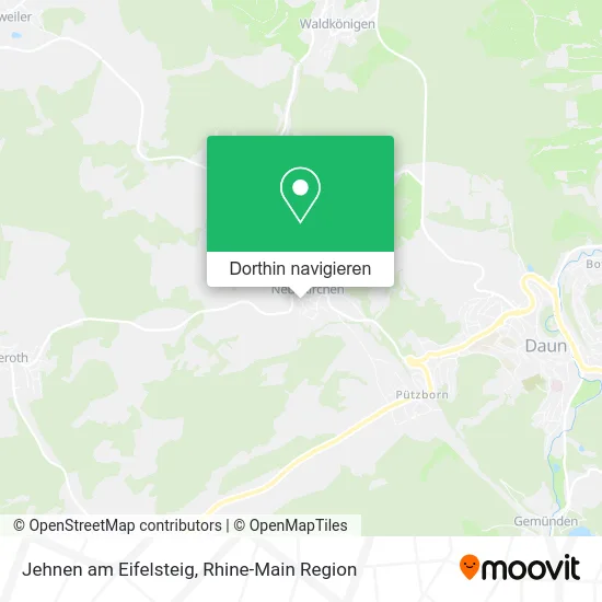 Jehnen am Eifelsteig Karte