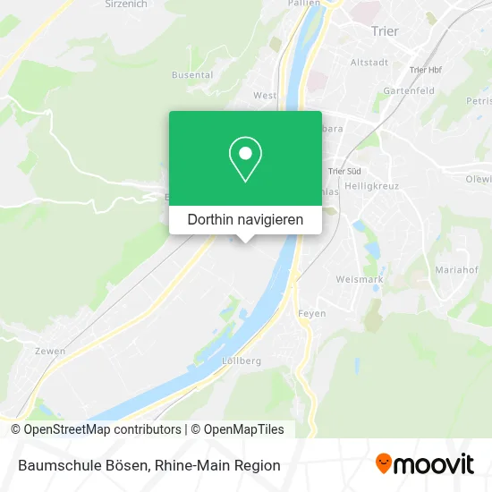 Baumschule Bösen Karte