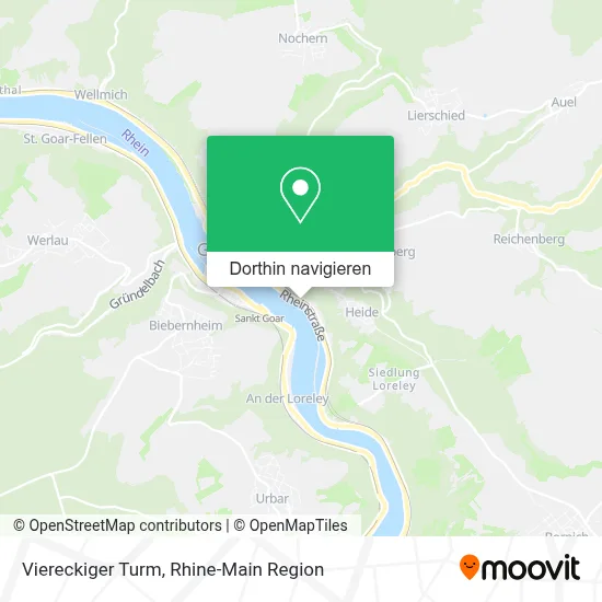 Viereckiger Turm Karte