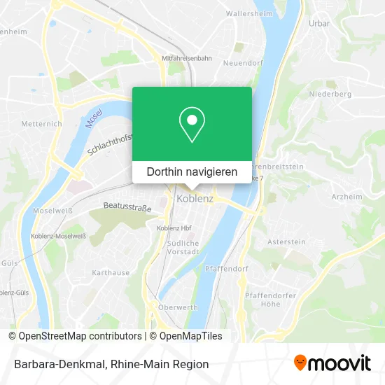 Barbara-Denkmal Karte