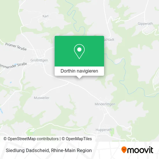 Siedlung Dadscheid Karte