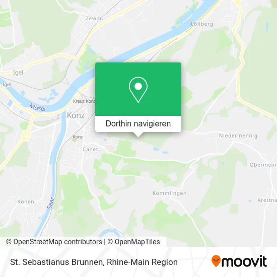 St. Sebastianus Brunnen Karte