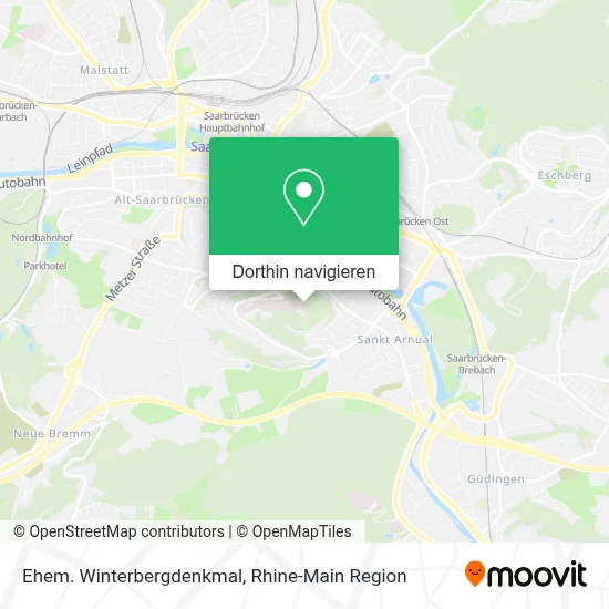 Ehem. Winterbergdenkmal Karte