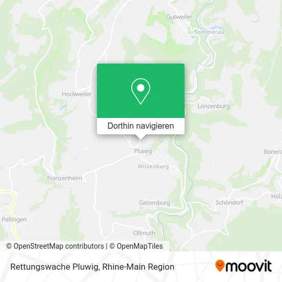 Rettungswache Pluwig Karte