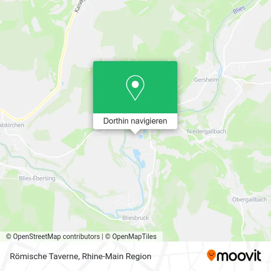 Römische Taverne Karte