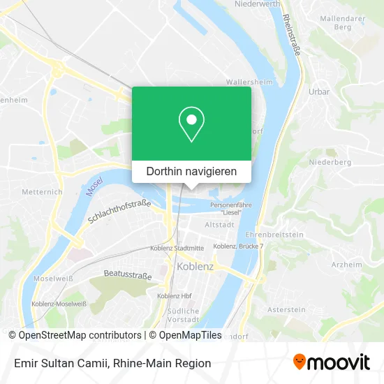 Emir Sultan Camii Karte