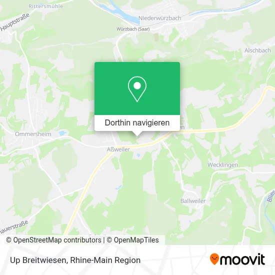 Up Breitwiesen Karte