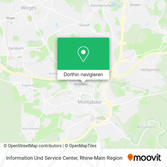 Information Und Service Center Karte