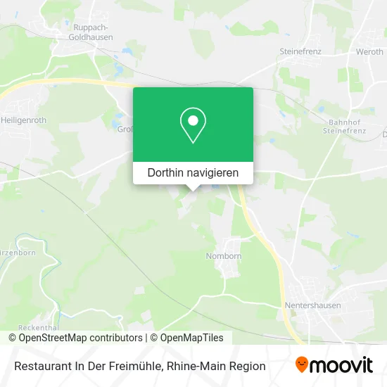 Restaurant In Der Freimühle Karte