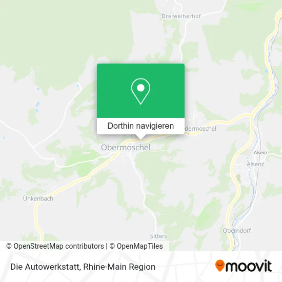 Die Autowerkstatt Karte