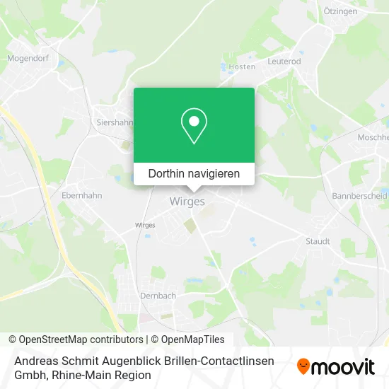 Andreas Schmit Augenblick Brillen-Contactlinsen Gmbh Karte