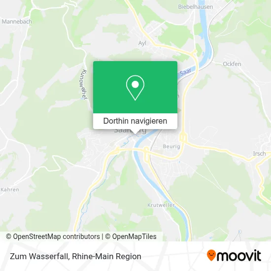 Zum Wasserfall Karte