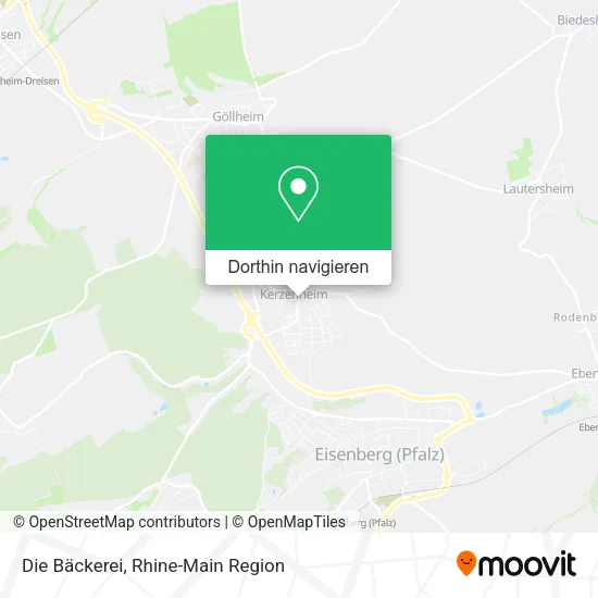 Die Bäckerei Karte