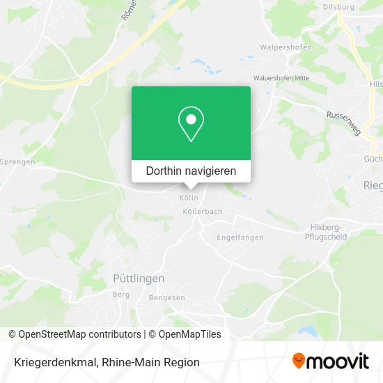 Kriegerdenkmal Karte