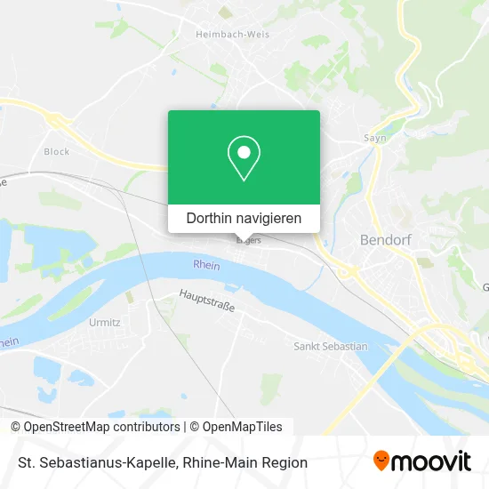 St. Sebastianus-Kapelle Karte