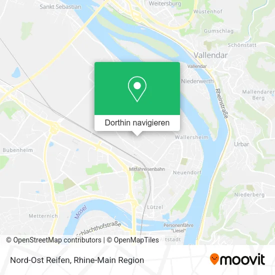 Nord-Ost Reifen Karte