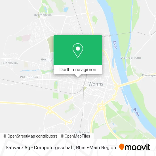 Satware Ag - Computergeschäft Karte