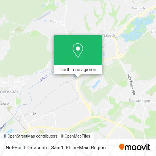 Net-Build Datacenter Saar1 Karte