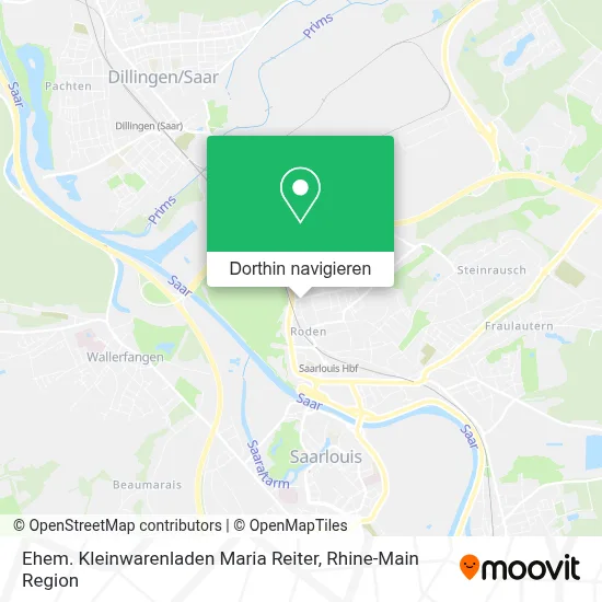 Ehem. Kleinwarenladen Maria Reiter Karte